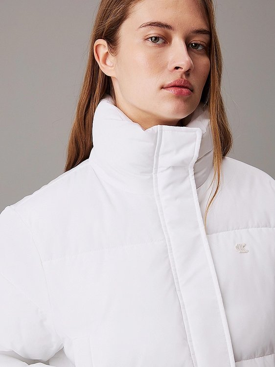 Módní Matte Cropped bunda, Bílá barva, 2024