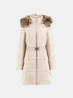 New Olga bunda peří Krémová barva Ženy