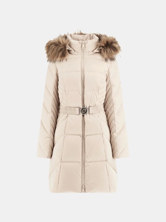 New Olga bunda peří Krémová barva Ženy