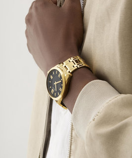 GUESS, Černá, Zlatá barva Elliot hodinky