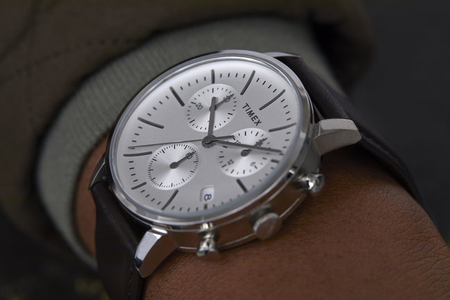 Bílá, Hnědá, Stříbrná barva, City Collection hodinky