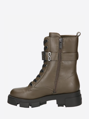 Madox kozačky – GUESS, Hnědá barva Ženy