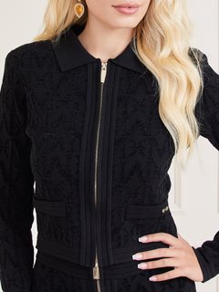 Luxusní Sibilla cardigan, Černá barva