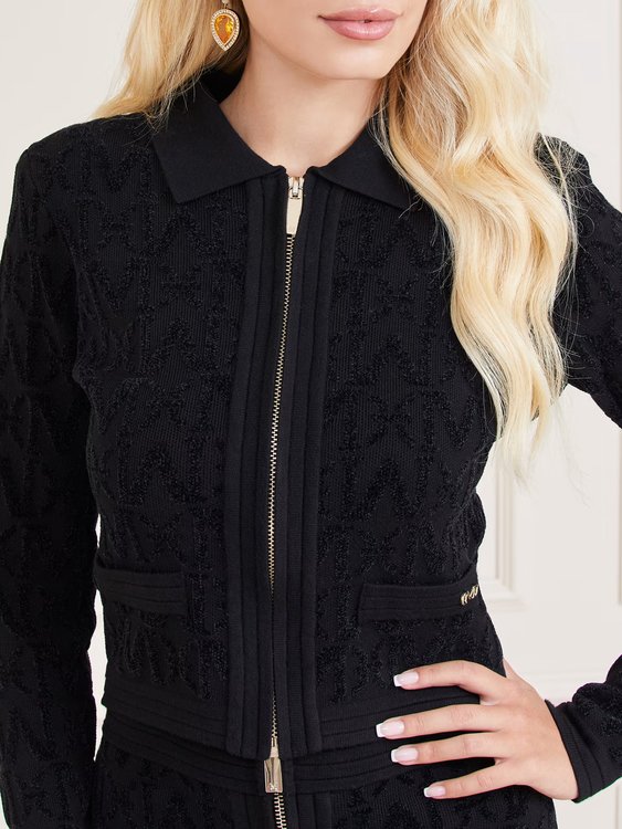 Luxusní Sibilla cardigan, Černá barva