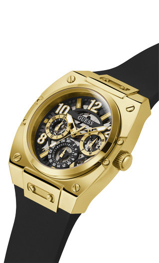 Luxusní Prodigy hodinky, Černá, Zlatá barva, UNI