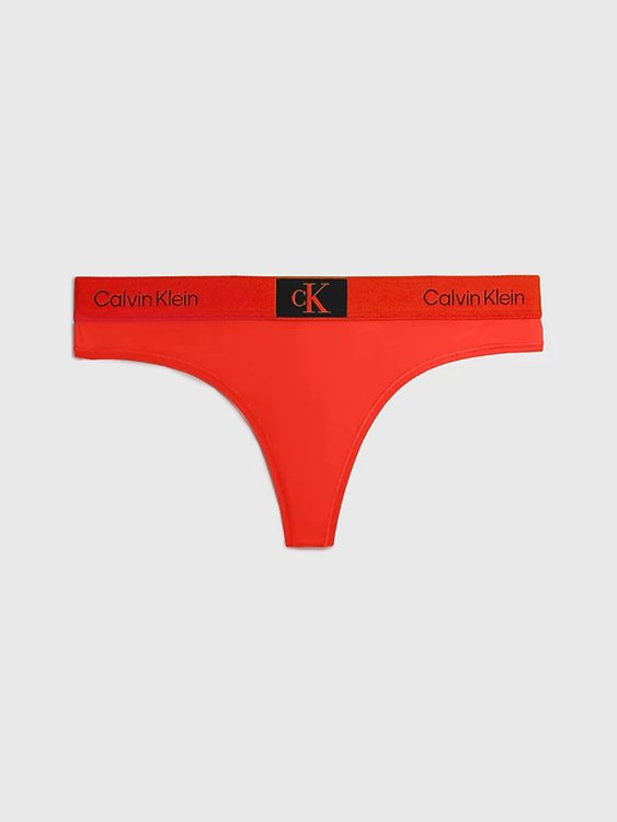 Calvin Klein Underwear – 1996 Micro tanga, Červená barva