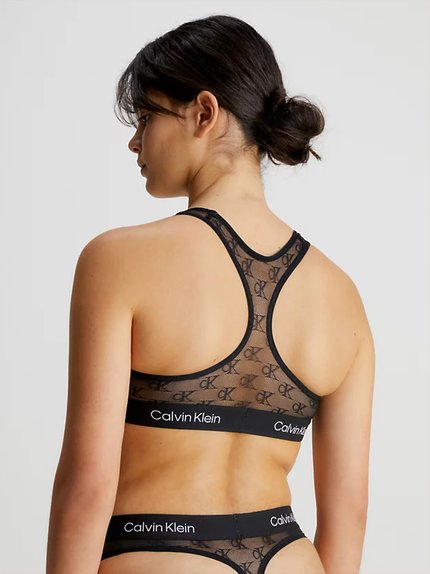 Módní 1996 Logo Lace podprsenka, Černá barva, 2023