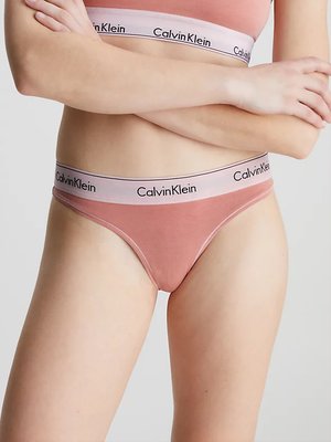 Modern Cotton Mineral tanga – Calvin Klein Underwear, Růžová barva Ženy