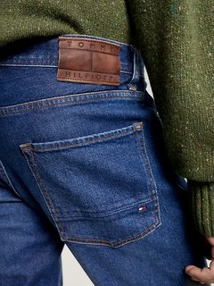 Luxusní Straight Denton jeany, Modrá barva, 29/32