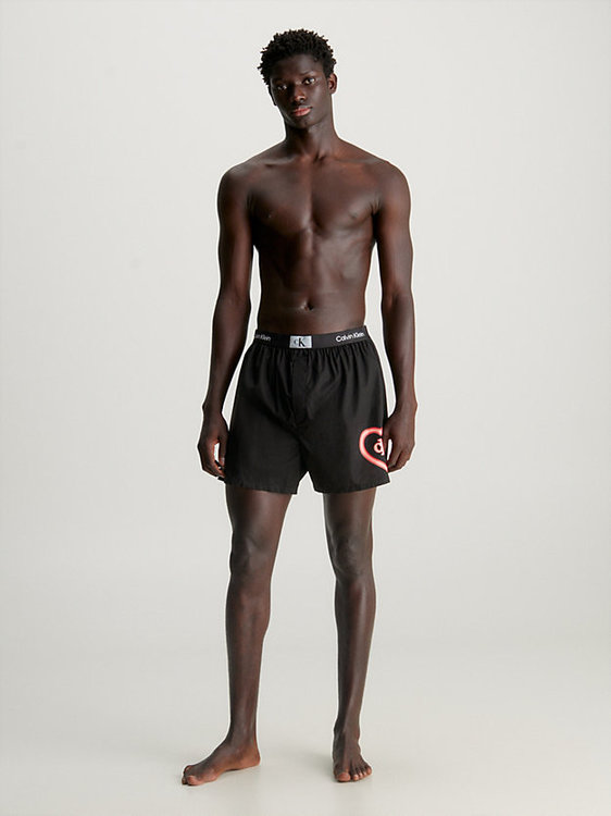 CK 96 Vday šortky Černá barva Muži