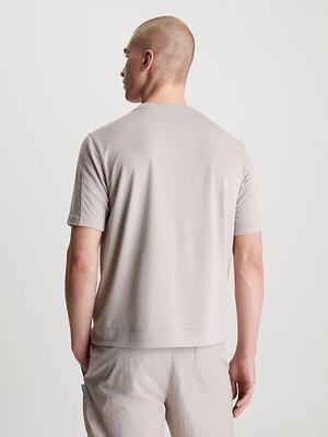 Textured Gym triko – Calvin Klein Performance, Béžová, Krémová, Šedá barva Muži