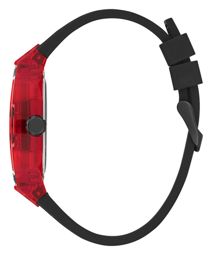 Módní Phoenix hodinky, Černá, Červená barva, 2024