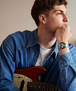 Modrá, Stříbrná barva, Diver Inspired hodinky