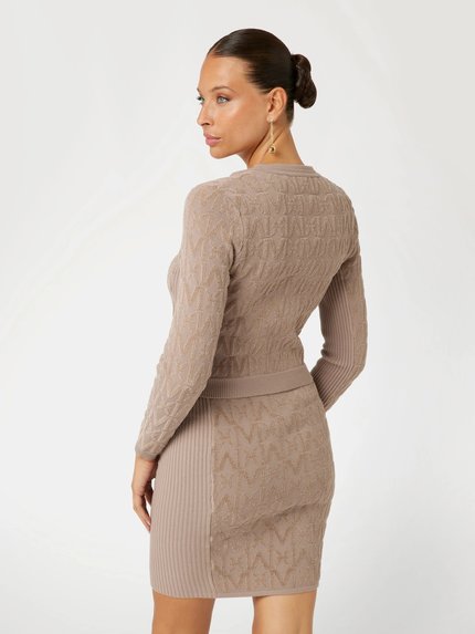 Módní Hermione Pencil sukně, Hnědá barva, 2024