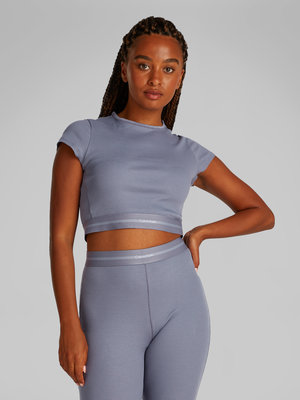LV00QS7349-FCG triko RIB CROP TEE – Calvin Klein Underwear Ženy