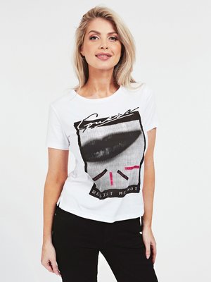 Guess – Milena triko, Bílá, Černá barva