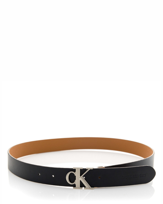 Luxusní Logo Pásek, Černá, Hnědá barva, 85