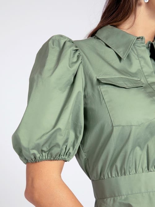 Šaty – Guess, Khaki barva Ženy