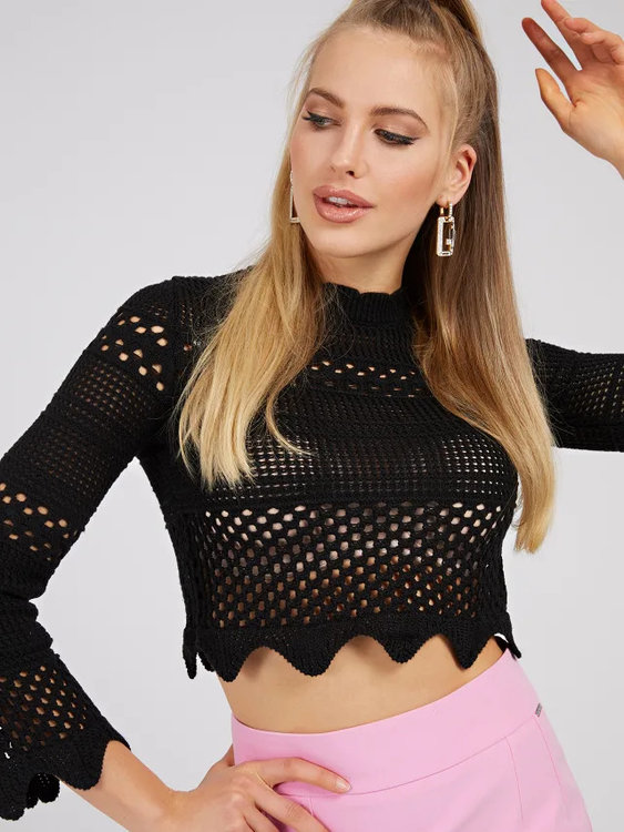 Svetrový top – Guess, Černá barva Ženy