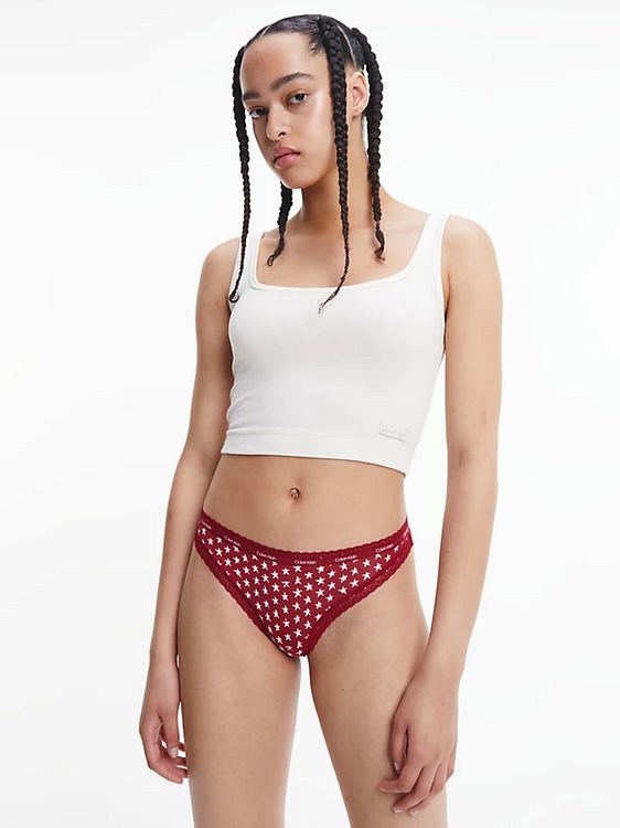 Luxusní Bottom's Up Refresh tanga 3ks, Červená, Hnědá barva, XS, S, M, L