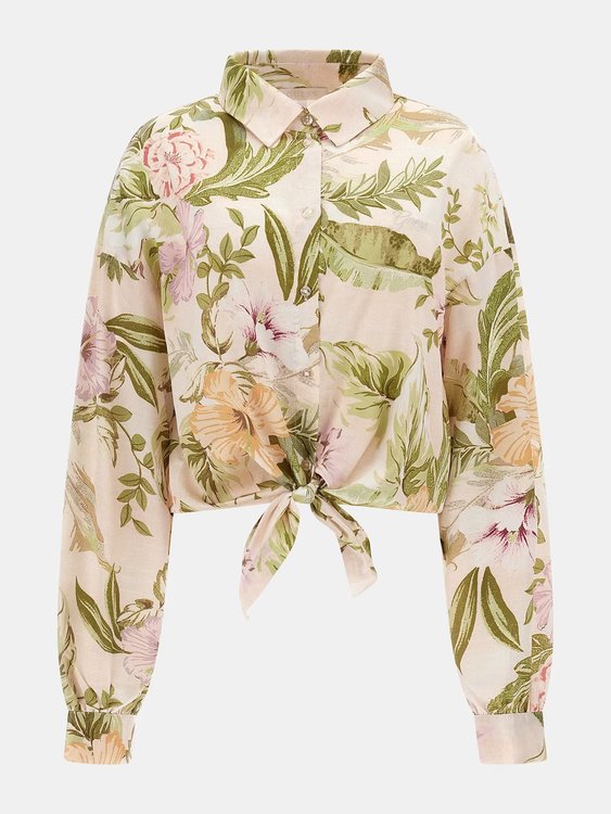 Luxusní Cindy košile, Béžová, Zelená barva, XS, S, M