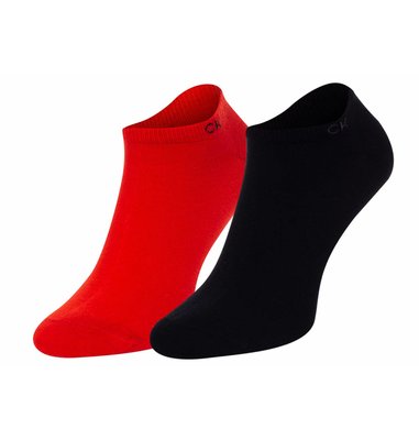 Calvin Klein Jeans – Sneaker ponožky 2 páry, Černá, Červená barva