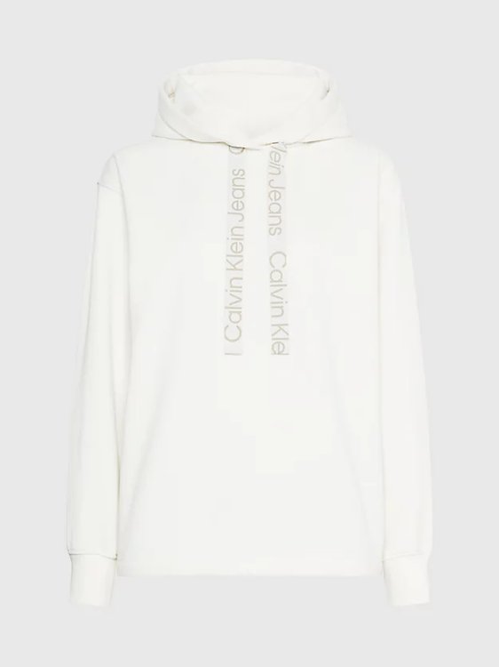 Logo Drawcord mikina Bílá barva Ženy