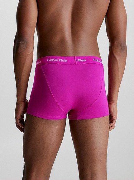 Módní Cotton Stretch boxery 3ks, Fialová, Modrá, Šedá barva, 2023