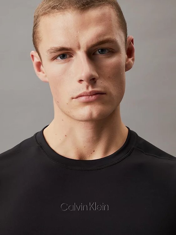 Base Layer tílko – Calvin Klein Performance, Černá barva Muži