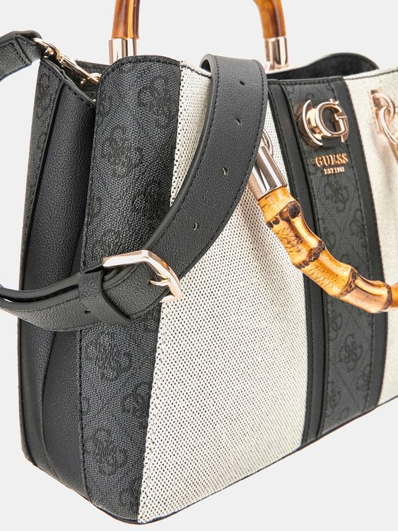 Luxusní Kerima Bamboo Girlfriend střední kabelka, Černá barva, T/U