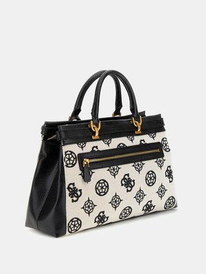 Sestri Logo Luxury střední kabelka – GUESS, Černá barva Ženy