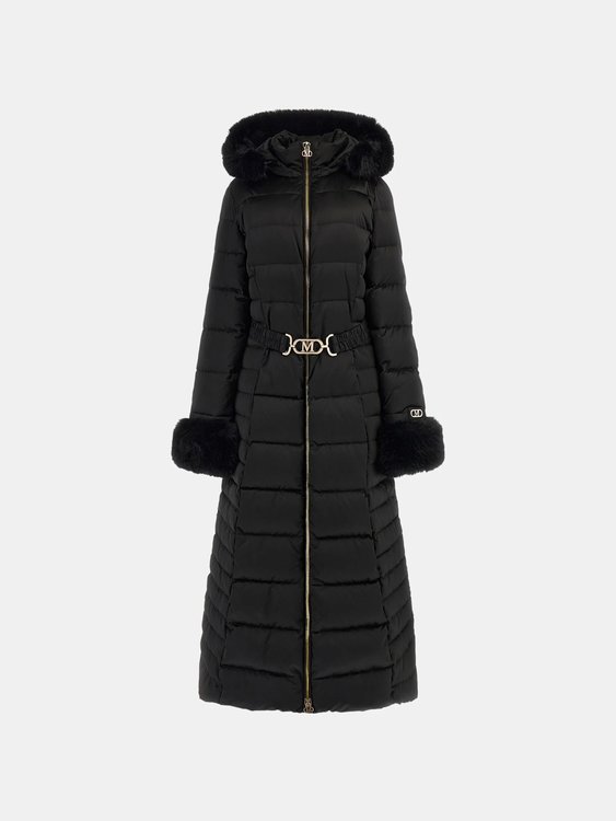 Jastin Down Longk bunda Černá barva Ženy