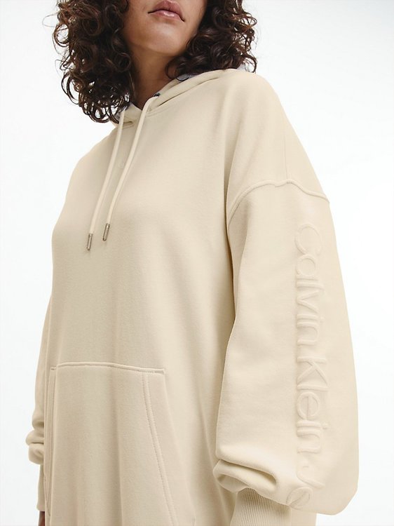 Módní Monogram šaty, Béžová, Krémová barva, 2022