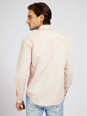 Moses košile – Guess, Růžová barva Muži