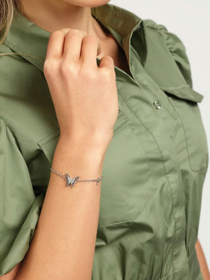 Fly Away náramek – GUESS, Stříbrná barva Ženy