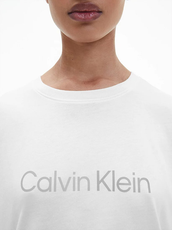 Calvin Klein Performance – Boyfriend top, Bílá barva 1