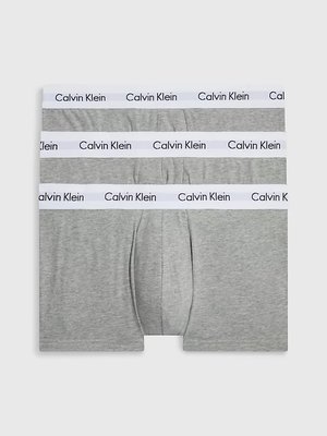 Calvin Klein Underwear – Cotton Stretch boxery 3 ks, Šedá barva