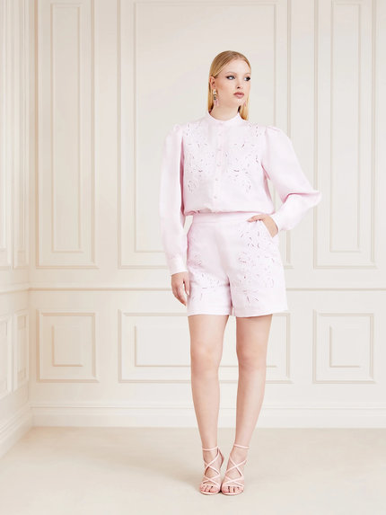 Módní Paradiso šortky, Růžová barva, 2022