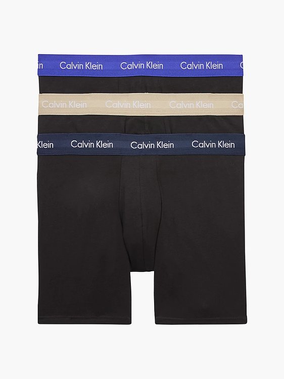 Calvin Klein Underwear – Cotton boxery 3ks, Černá barva