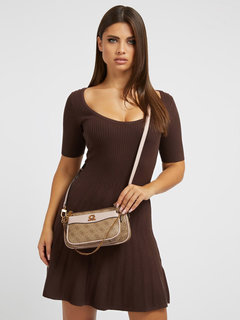 Luxusní Nell crossbody, Hnědá, Růžová barva, T/U