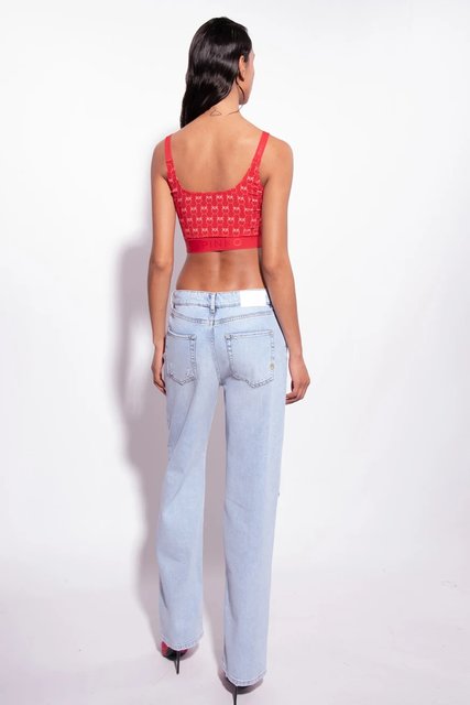 Módní Baldanzoso top, Červená barva, 2023