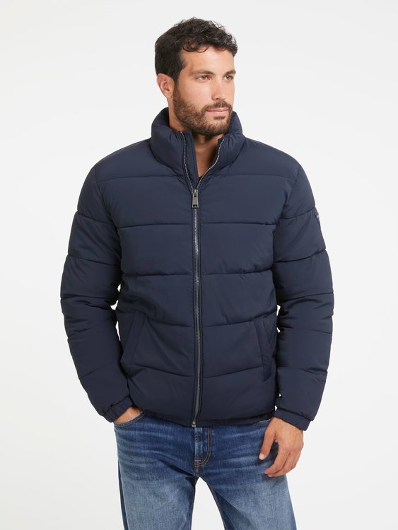 GUESS – Stretch Puffa bunda, Navy barva