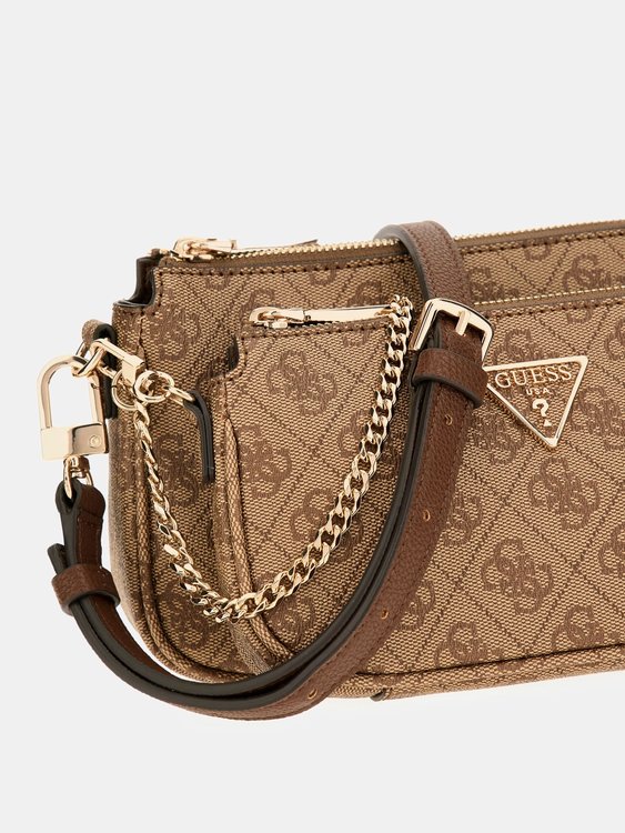 GUESS, Béžová barva Noelle crossbody