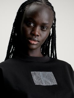 Luxusní Sequin triko, Černá barva, S, M, L