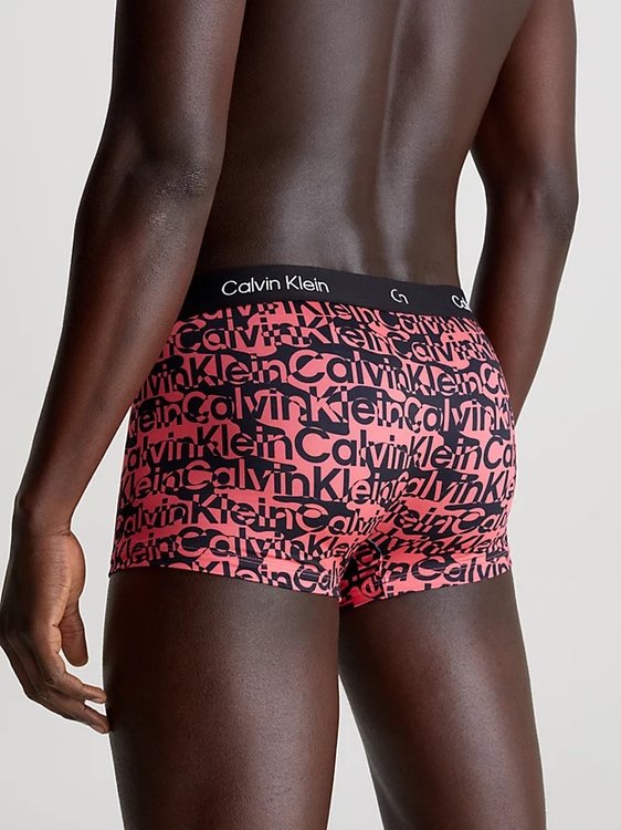 Módní CK 96 Micro boxery, Černá, Červená barva, 2024