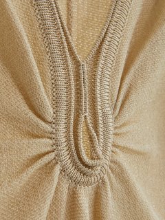 Scarlett Long šaty Krémová barva Ženy