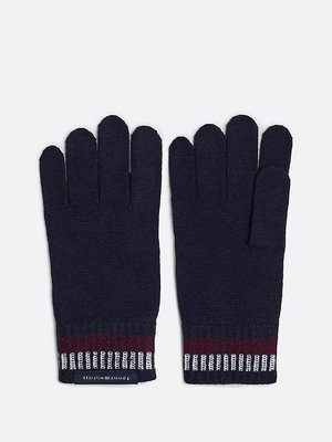 Tommy Hilfiger – TH Corp Love rukavice, Modrá barva