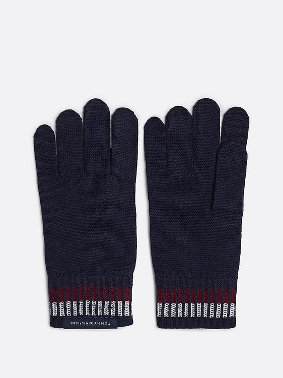 Tommy Hilfiger – TH Corp Love rukavice, Modrá barva