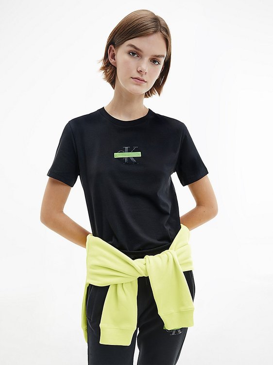 Calvin Klein Jeans – Triko, Černá barva