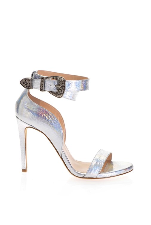 Pinko – Sandály Curcuma, Stříbrná barva